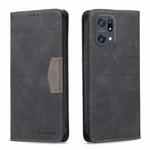 For OPPO Find X5 Pro Magnetic Splicing Leather Phone Case(Black)