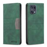 For OPPO Find X5 Pro Magnetic Splicing Leather Phone Case(Green)