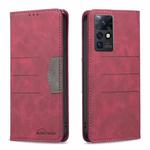 For Infinix Zero X / X Pro Magnetic Splicing Leather Phone Case(Red)