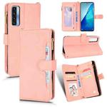 For TCL 20S / 20 5G / 20L Litchi Texture Zipper Leather Phone Case(Pink)