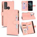 For TCL 20 XE Litchi Texture Zipper Leather Phone Case(Pink)