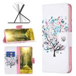 For Motorola Moto G51 5G Colored Drawing Pattern Horizontal Flip Leather Phone Case(Tree)