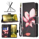 For Motorola Moto G Power 2022 Colored Drawing Pattern Zipper Horizontal Flip Leather Phone Case(Lotus)