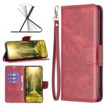 For Motorola Moto G Stylus 2022 Lambskin Texture Pure Color Horizontal Flip Leather Phone Case(Red)