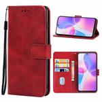 For Honor X30i Leather Phone Case(Red)