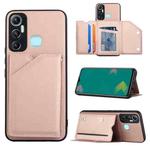 For Infinix Hot 11 Skin Feel PU + TPU + PC Phone Case(Rose Gold)