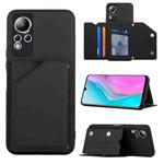 For Infinix Note 11 Skin Feel PU + TPU + PC Phone Case(Black)