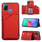 For Infinix Smart 5 / Hot 10 Lite Skin Feel PU + TPU + PC Phone Case(Red)