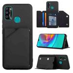 For Infinix Hot 9 Play Skin Feel PU + TPU + PC Phone Case(Black)