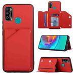 For Infinix Hot 9 Play Skin Feel PU + TPU + PC Phone Case(Red)