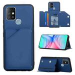 For Infinix Hot 10 Skin Feel PU + TPU + PC Phone Case(Blue)