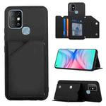 For Infinix Hot 10 Skin Feel PU + TPU + PC Phone Case(Black)