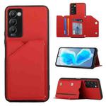 For Tecno Camon 18 Skin Feel PU + TPU + PC Phone Case(Red)