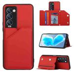 For Tecno Camon 18 Premier Skin Feel PU + TPU + PC Phone Case(Red)