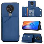 For Tecno Spark 6 Skin Feel PU + TPU + PC Phone Case(Blue)