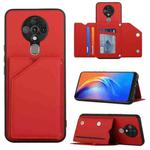 For Tecno Spark 6 Skin Feel PU + TPU + PC Phone Case(Red)