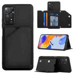 For Xiaomi Redmi Note 11 Pro Global Skin Feel PU + TPU + PC Phone Case(Black)