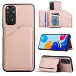 For Xiaomi Redmi Note 11S/11 4G Global Skin Feel PU + TPU + PC Phone Case(Rose Gold)