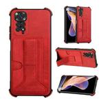 For Xiaomi Redmi Note 11 4G Global/11S Dream Holder Card Bag Shockproof Phone Case(Red)