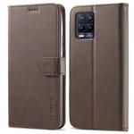 For OPPO Realme 8 5G / Realme 9 5G / Realme Q3 5G / V13 5G / Q3i 5G LC.IMEEKE Calf Texture Leather Phone Case(Coffee)