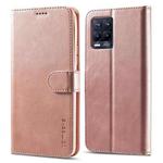 For OPPO Realme 8 5G / Realme 9 5G / Realme Q3 5G / V13 5G / Q3i 5G LC.IMEEKE Calf Texture Leather Phone Case(Rose Gold)