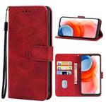 For Motorola Moto G Play 2021 Leather Phone Case(Red)