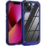 For iPhone 13 TPU + PC Lens Protection Phone Case(Blue)
