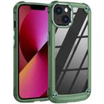 For iPhone 13 TPU + PC Lens Protection Phone Case(Green)