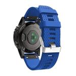 For Garmin Fenix 5S Silicone Watch Band(Sapphire)