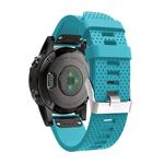 For Garmin Fenix 5S Silicone Watch Band(Official Blue)