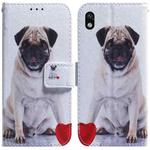 For Sony Xperia Ace III Coloured Drawing Leather Phone Case(Pug)