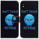 For Sony Xperia Ace III Coloured Drawing Leather Phone Case(Anger)