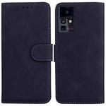 For Infinix Zero X Neo X6810 Skin Feel Pure Color Flip Leather Phone Case(Black)