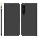 For Sony Xperia 1 IV Imitated Mirror Surface Horizontal Flip Leather Phone Case(Black)