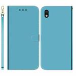 For Sony Xperia Ace III Imitated Mirror Surface Horizontal Flip Leather Phone Case(Blue)