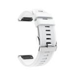 For Garmin Fenix 5 Silicone Watch Band(White)