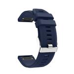 For Garmin Fenix 5 Silicone Watch Band(Navy Blue)