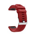 For Garmin Fenix 5 Silicone Watch Band(Red)