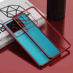 For vivo iQOO Neo6 Electroplated Frosted Phone Case(Red)