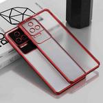 For Xiaomi Redmi K50 / K50 Pro Electroplated Frosted Phone Case(Red)