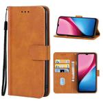 For Infinix Hot 10i Leather Phone Case(Brown)