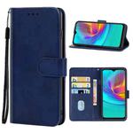 For Infinix Hot 9 Play Leather Phone Case(Blue)
