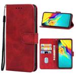 For Infinix Hot 9 Pro Leather Phone Case(Red)