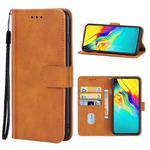 For Infinix Hot 9 Pro Leather Phone Case(Brown)