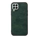 For Samsung Galaxy M33 5G Two-color Litchi Texture PU Phone Case(Green)