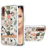 For Motorola Moto E7 Power /  E7i Power Ring IMD Flowers TPU Phone Case(Green Gardenia)