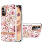 For Nokia G21 / G11 Ring IMD Flowers TPU Phone Case(Pink Gardenia)