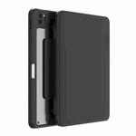For iPad 10.2 2021 / 2020 / 2019 Mutural Jianshang Series Tablet Leather Smart Case(Black)
