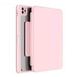 For iPad 10.2 2021 / 2020 / 2019 Mutural Jianshang Series Tablet Leather Smart Case(Pink)