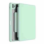 For iPad 10.2 2021 / 2020 / 2019 Mutural Jianshang Series Tablet Leather Smart Case(Mint Green)